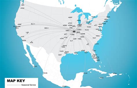 Most common domestic destinations from St Louis Lambert International Airport